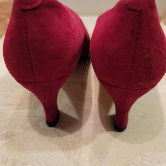 Rose Suede Heels - Picture 4 of 5